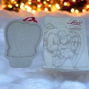 Longaberger Pottery LOVE Angel Series Cookie Mold - 1995
